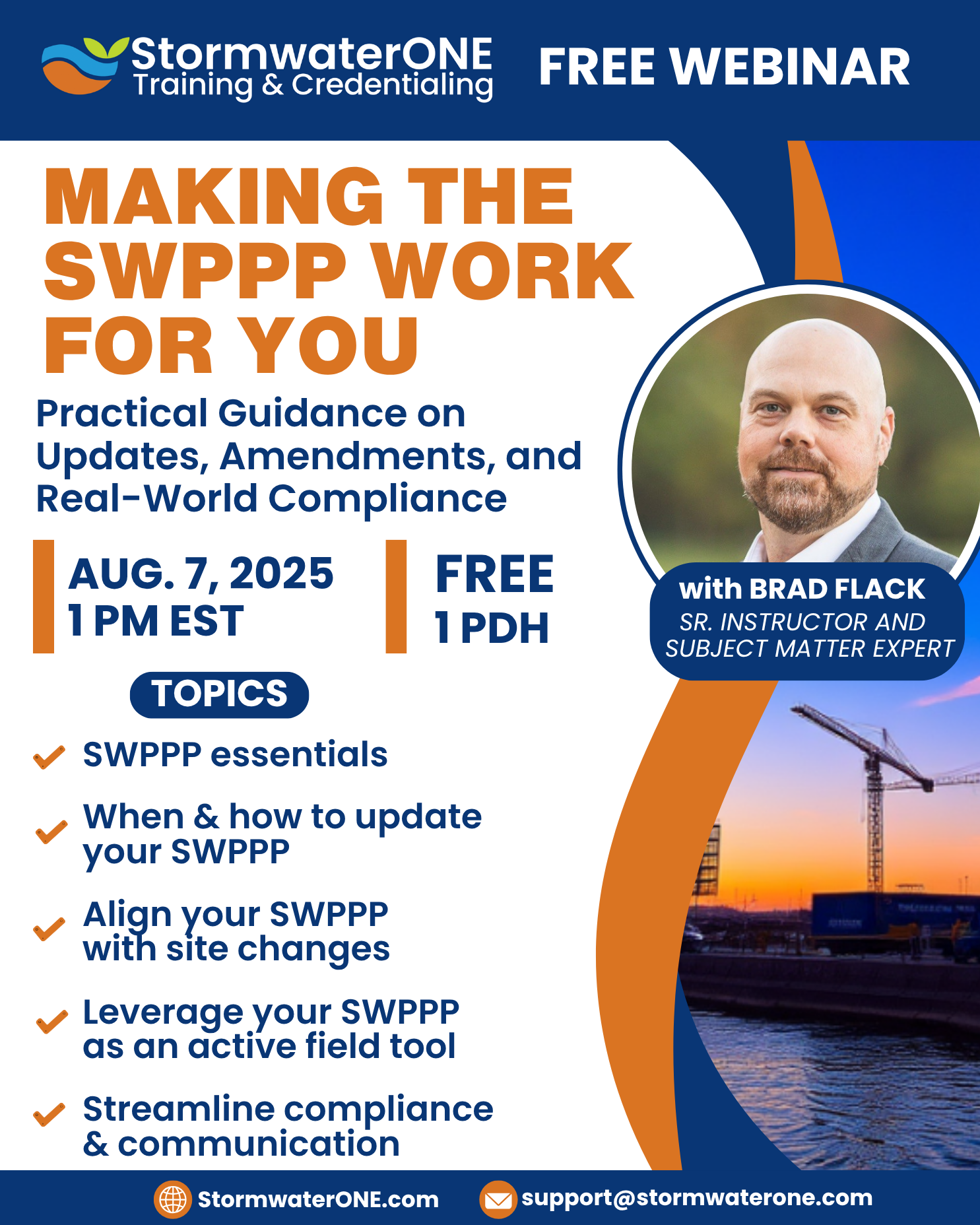 Free Live SWPPP Webinar - StormwaterONE